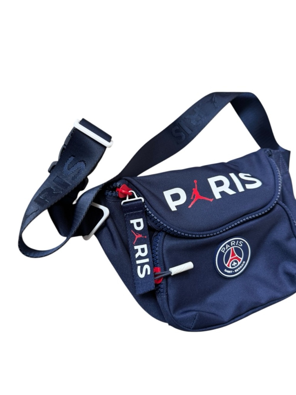 NWOT Nike Jordan Paris Saint-Germain Navy Belt crossbody bag 3.6 L - Picture 2 of 3